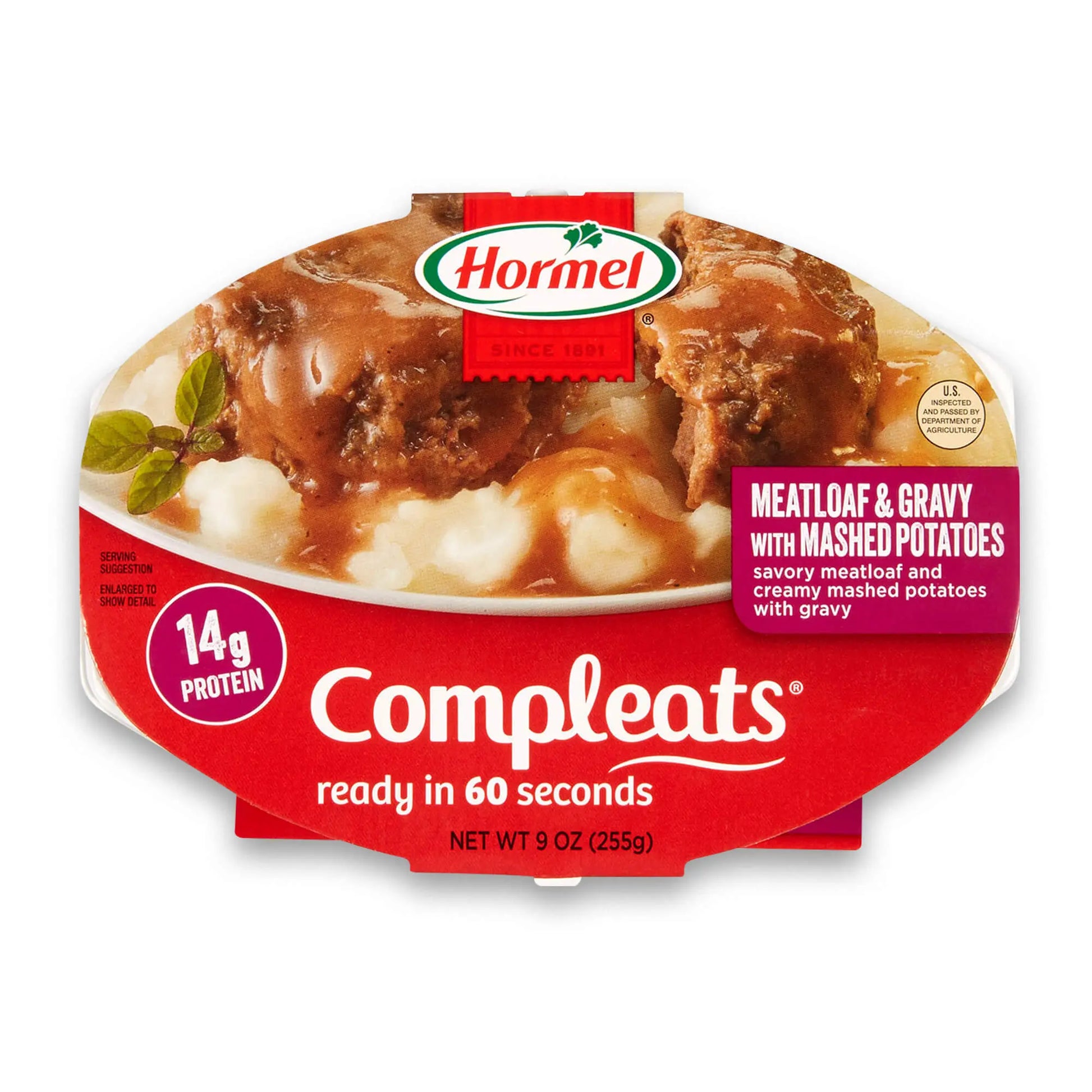 HORMEL COMPLEATS MEATLOAF/MASHED POT 10OZ