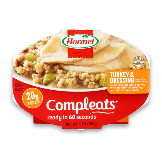 HORMEL COMPLEATS TURKEY & DRESS W/GRAVY 10 OZ