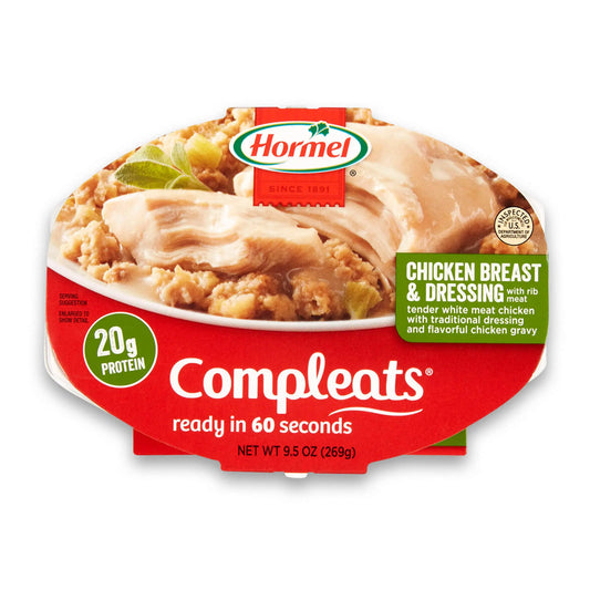 HORMEL COMPLEATS CHKN BREAST & DRESSING 10 OZ