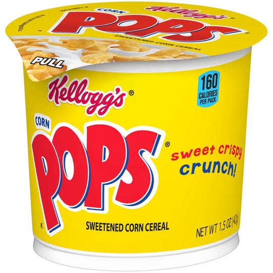 KELLOGG'S CUPS CORN POPS 6/1.5 OZ