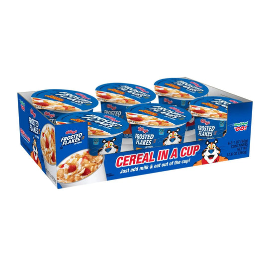 KELLOGG'S CUPS FROSTED FLAKES 6/1.5 OZ