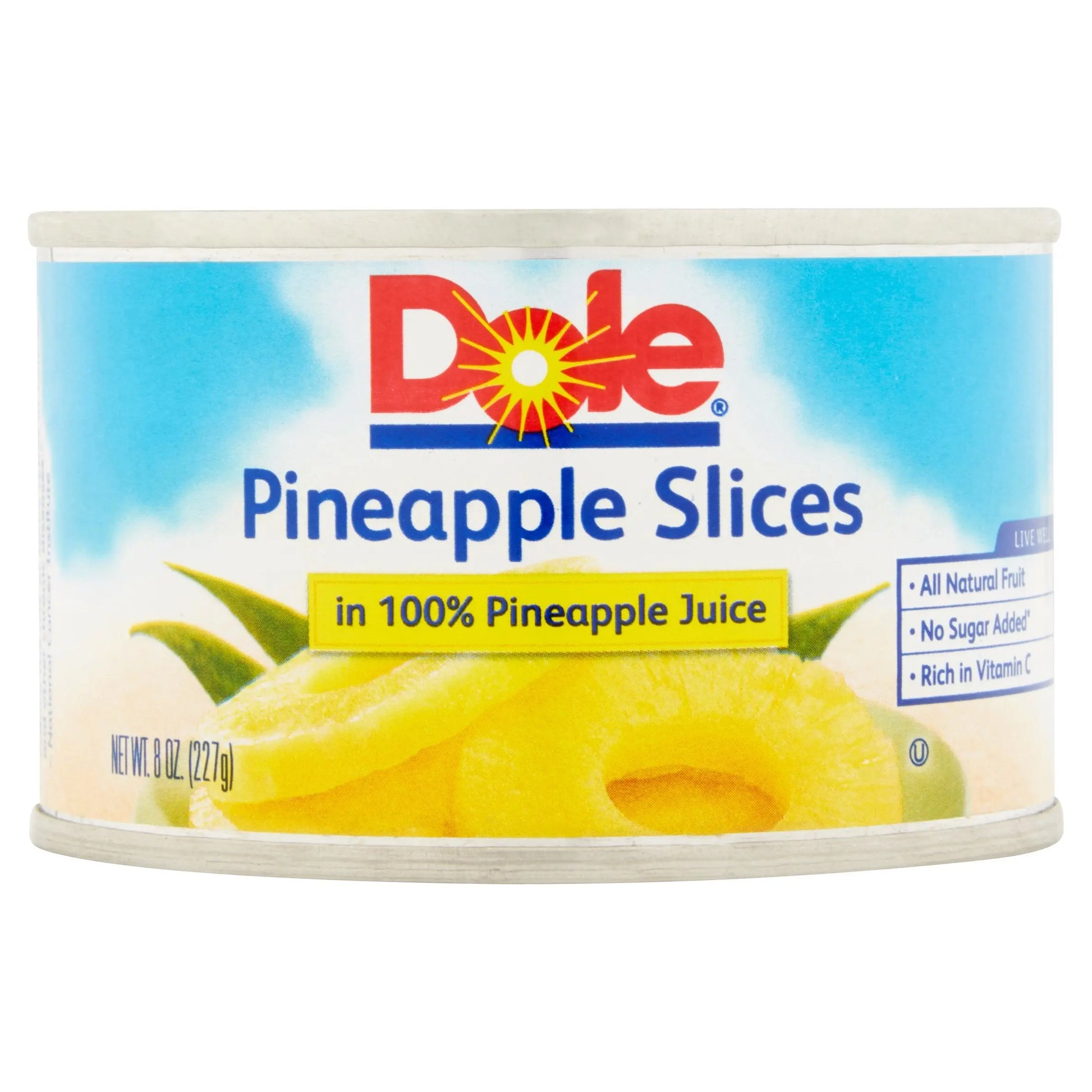 DOLE PINEAPPLE SLICES/JCE 6/8 OZ