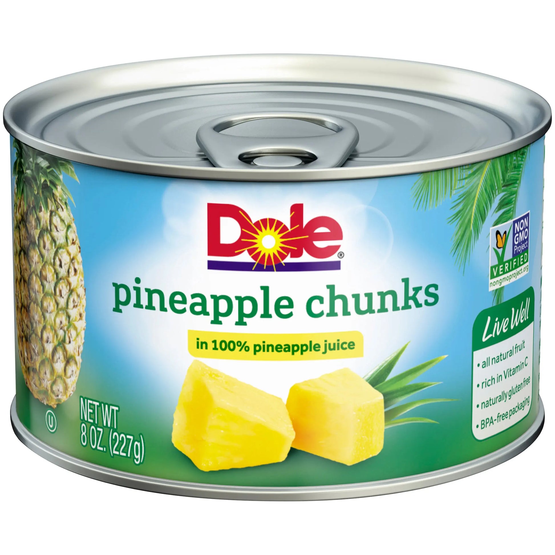 DOLE PINEAPPLE CHUNKS/JUICE 6/8OZ