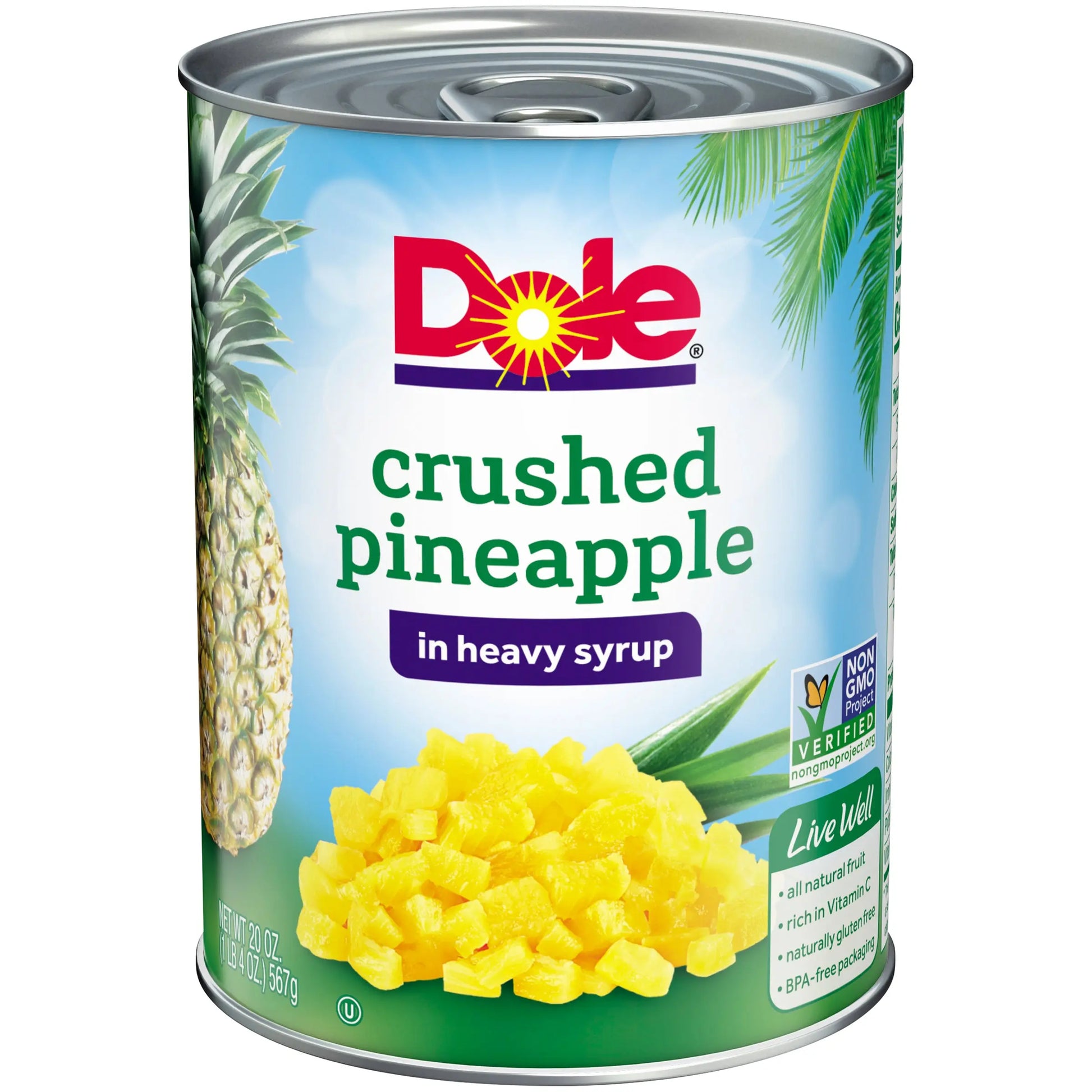 DOLE PINEAPPLE CRUSHED/SYRUP 6/20 OZ