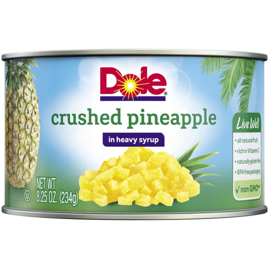 DOLE PINEAPPLES CRUSHED/SYRUP 12/8.25 OZ