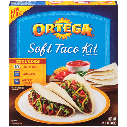 ORTEGA SOFT TACO KIT 10CT  6/15OZ