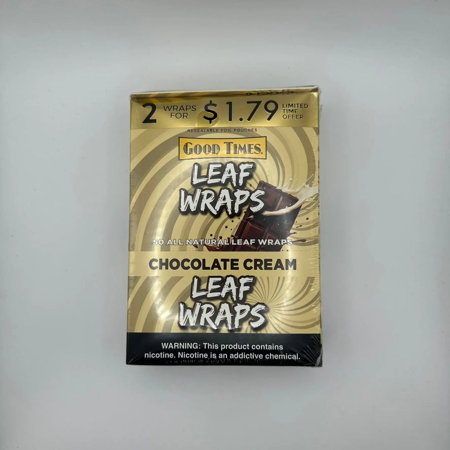 G.T Leaf Wraps 2/$1.79 Chocolate Cream - Chase Cash & Carry