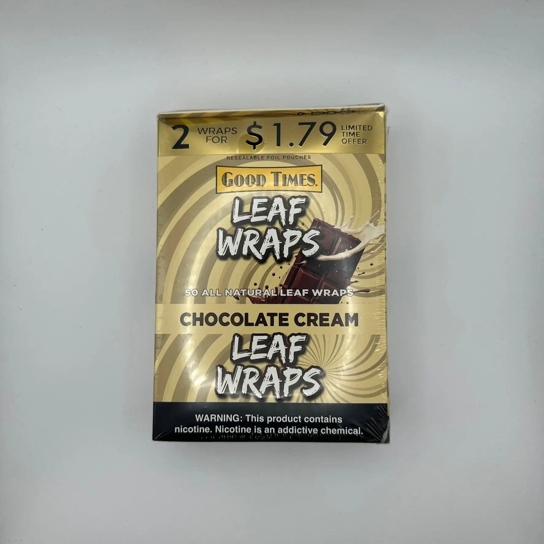 G.T Leaf Wraps 2/$1.79 Chocolate Cream - Chase Cash & Carry