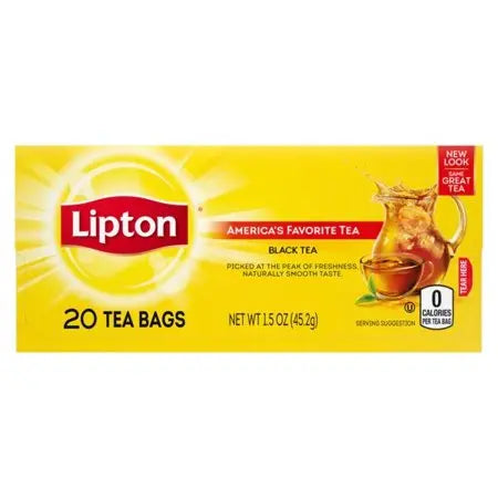 LIPTON TEA BAGS 6/20CT