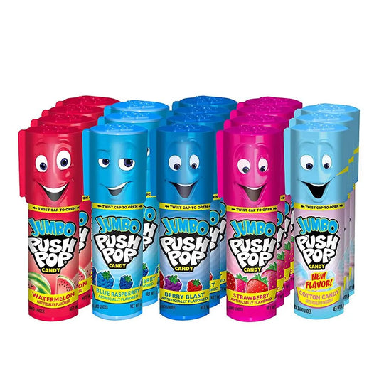 PUSH POP JUMBO ASST FLAVORS 18CT