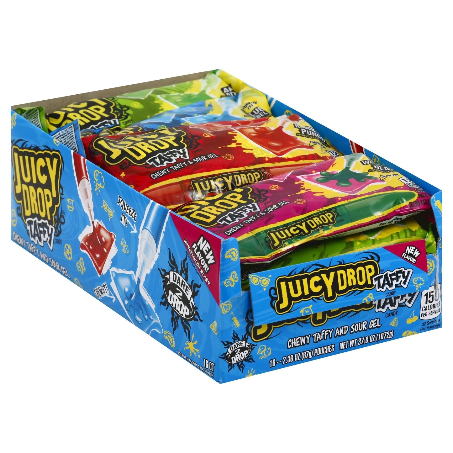 JUICY DROP TAFFY 16CT