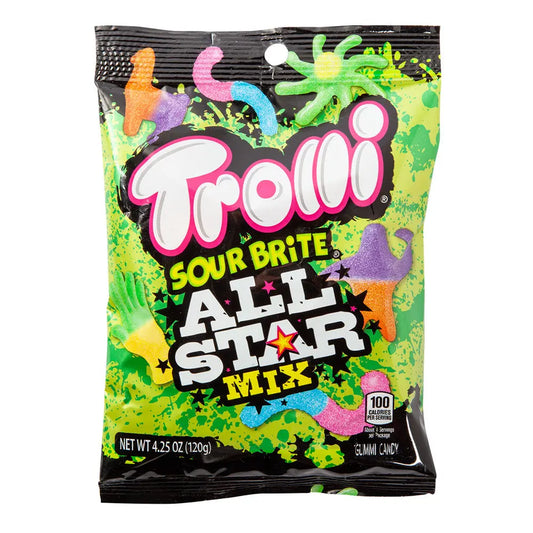 PEG TROLLI SOUR BRITE ALL STARS MIX 6/4.25OZ