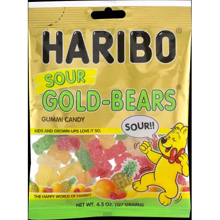 PEG HARIBO SOUR GOLDEN BEARS 5 OZ