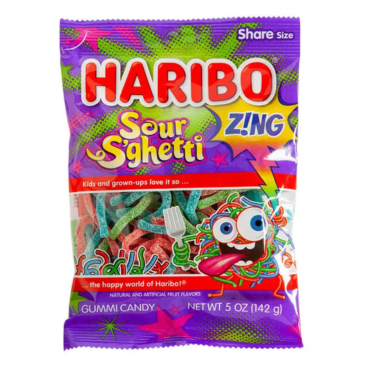 PEG HARIBO SOUR S'GHETTI 5 OZ