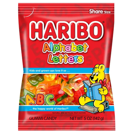 PEG HARIBO ALPHABET LETTERS 5 OZ