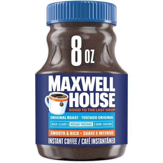 MAXWELL HOUSE INST COFFEE JAR 6/8 OZ