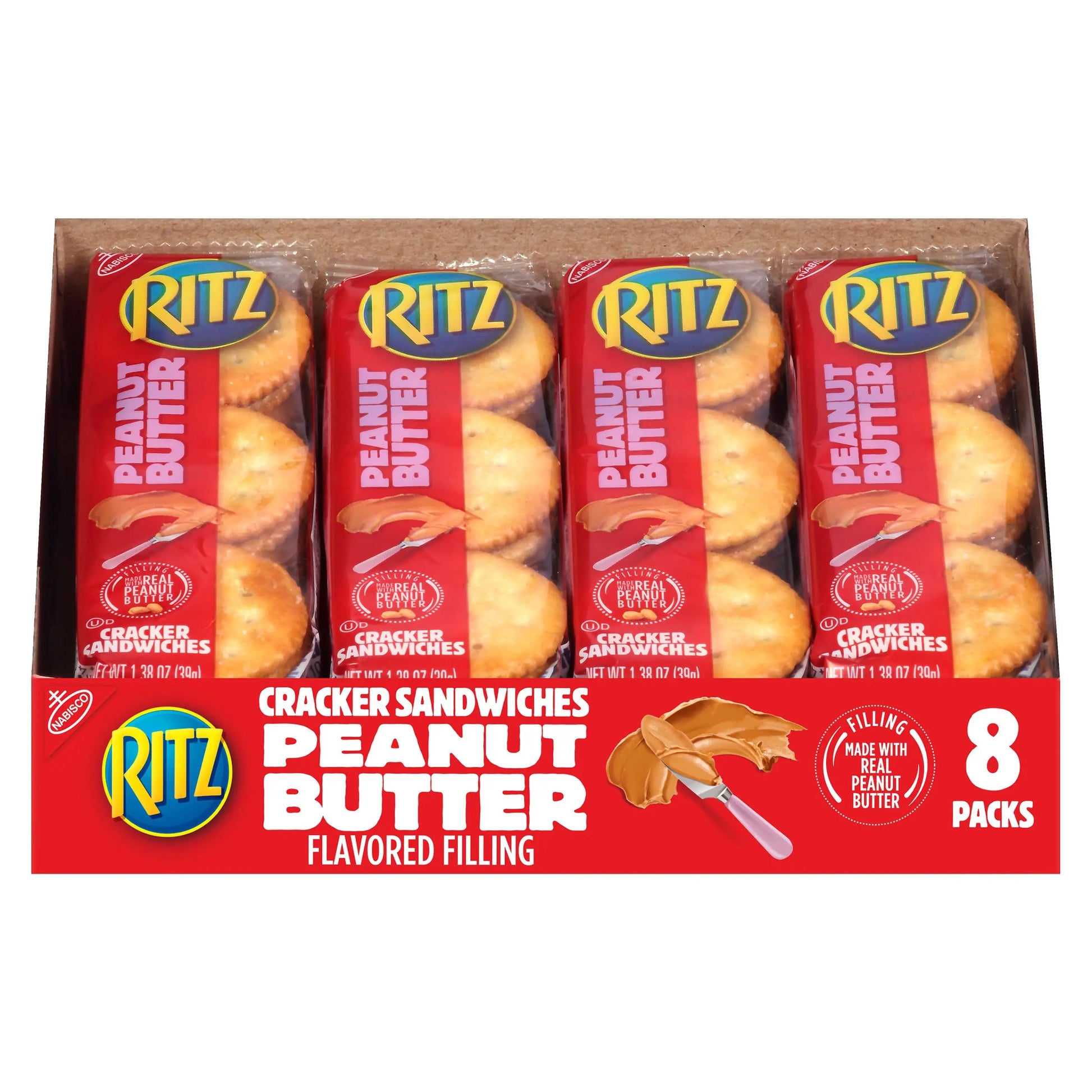 RITZ CRACKER SANDWICHES PEANUT BUTTER 8C