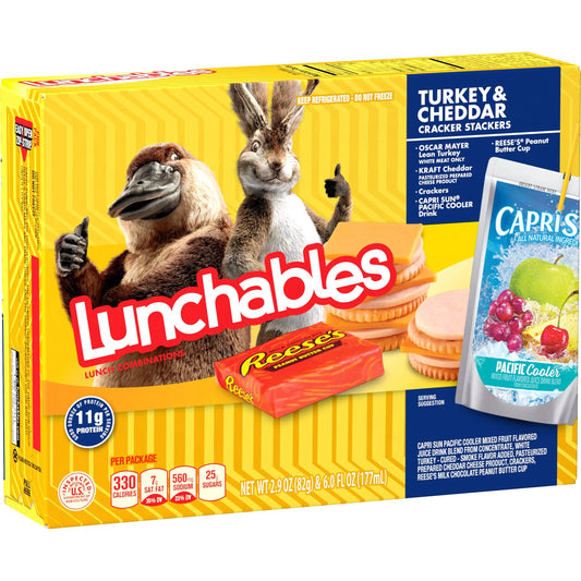 LUNCHABLE TURKEY CHEDDAR 6.75Z