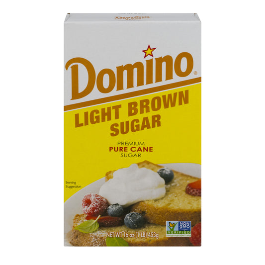 DOMINO LT BRN SUGAR 1LB