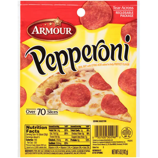 ARMOUR PEPPERONII 5OZ 6CT