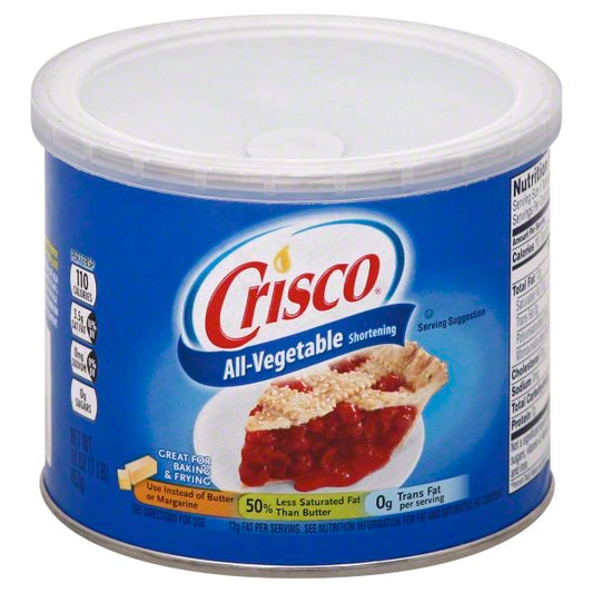 CRISCO REGULAR SHORTENING 6/16 OZ