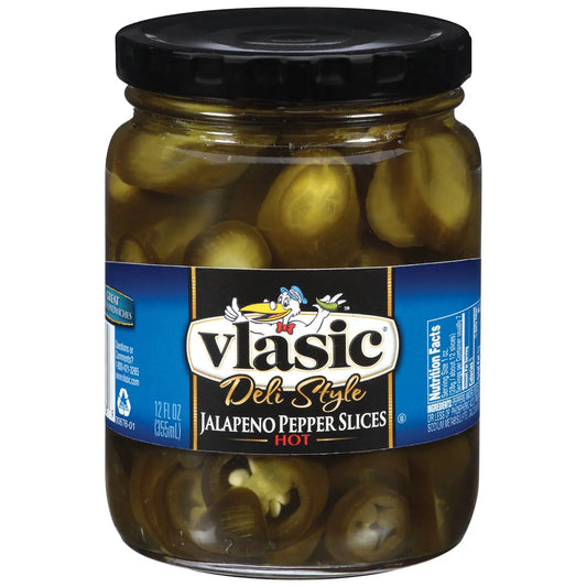 VLASIC JALAPENO SLICES HOT 6/12 OZ