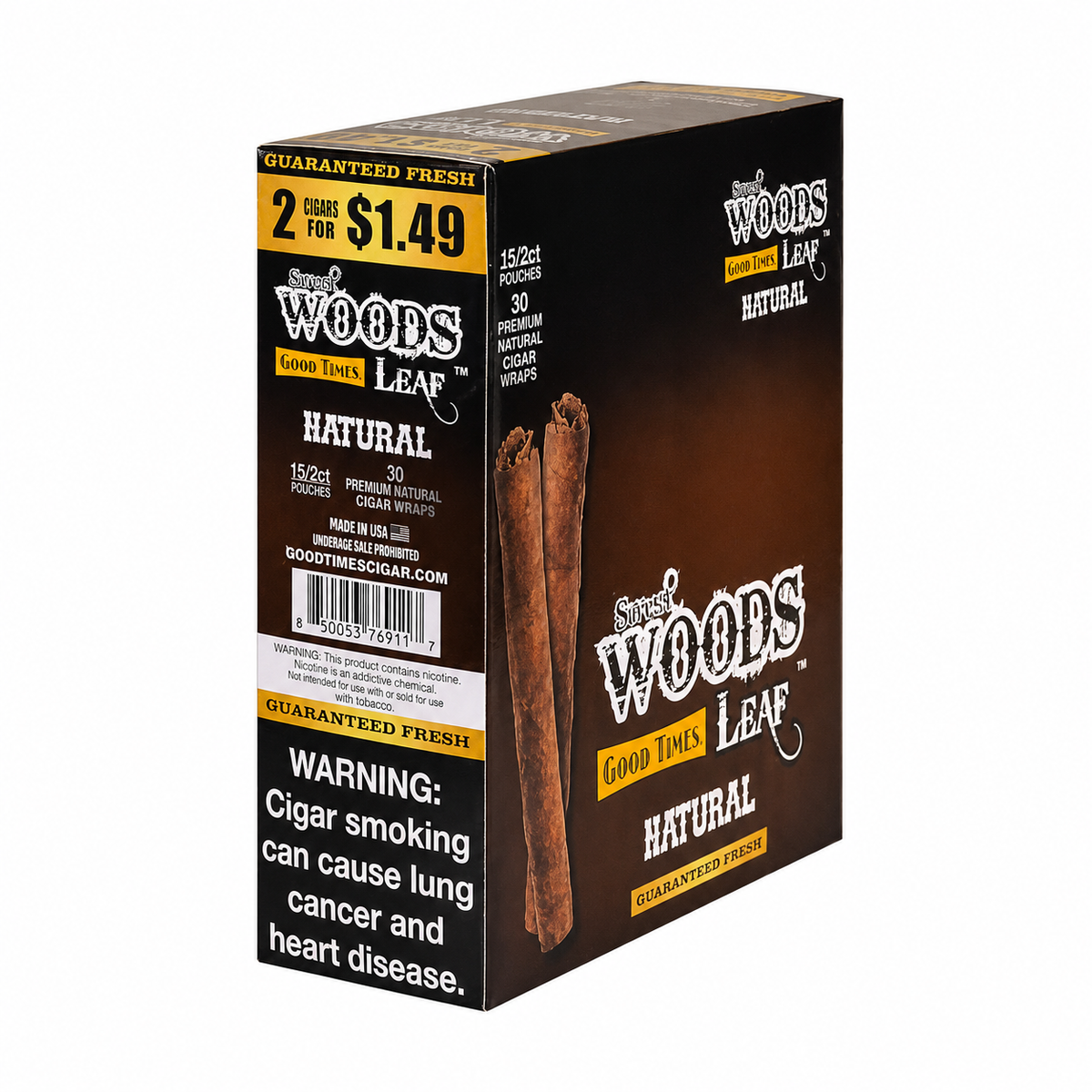 G.T LEAF 2/$1.49 NATURAL 15CT/2PK