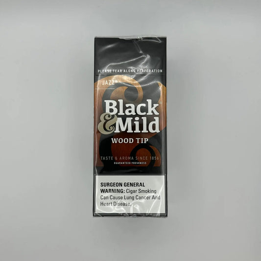 BLACK & MILD (NO PRICE) WOOD TIP JAZZ 25CT  