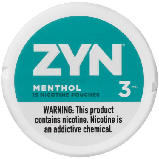 ZYN 3MG MENTHOL NICOTINE POUCHES 5CT