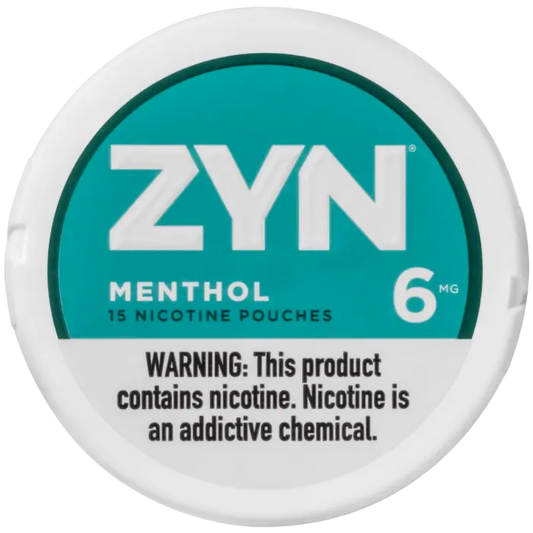 ZYN 6MG MENTHOL NICOTINE POUCHES 5CT
