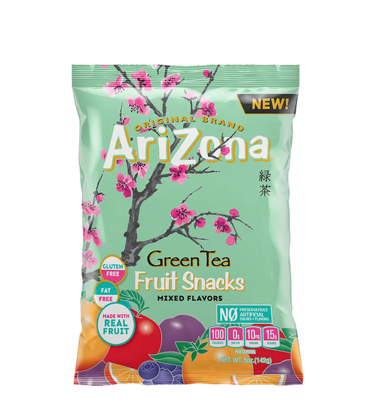 ARIZONA FRUIT SNACKS GREEN TEA 12/5OZ