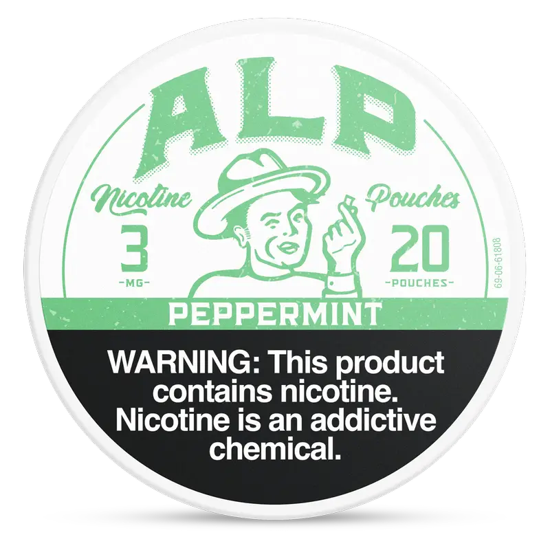 ALP 3MG PEPPERMINT NICOTINE POUCHES 5CT