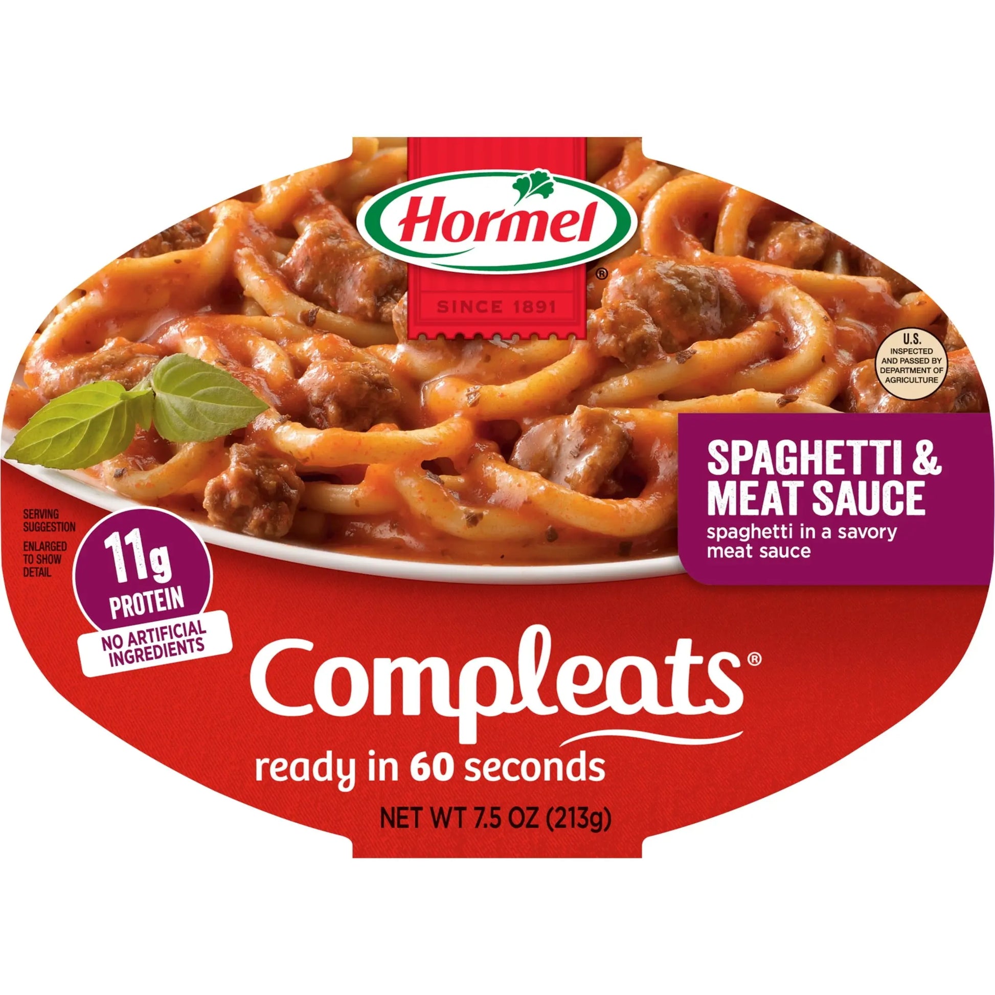 HORMEL COMPLEATS SPAGHETTI W/ MEAT SAUCE 10OZ