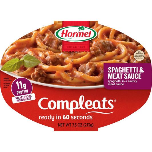 HORMEL COMPLEATS SPAGHETTI W/ MEAT SAUCE 10OZ