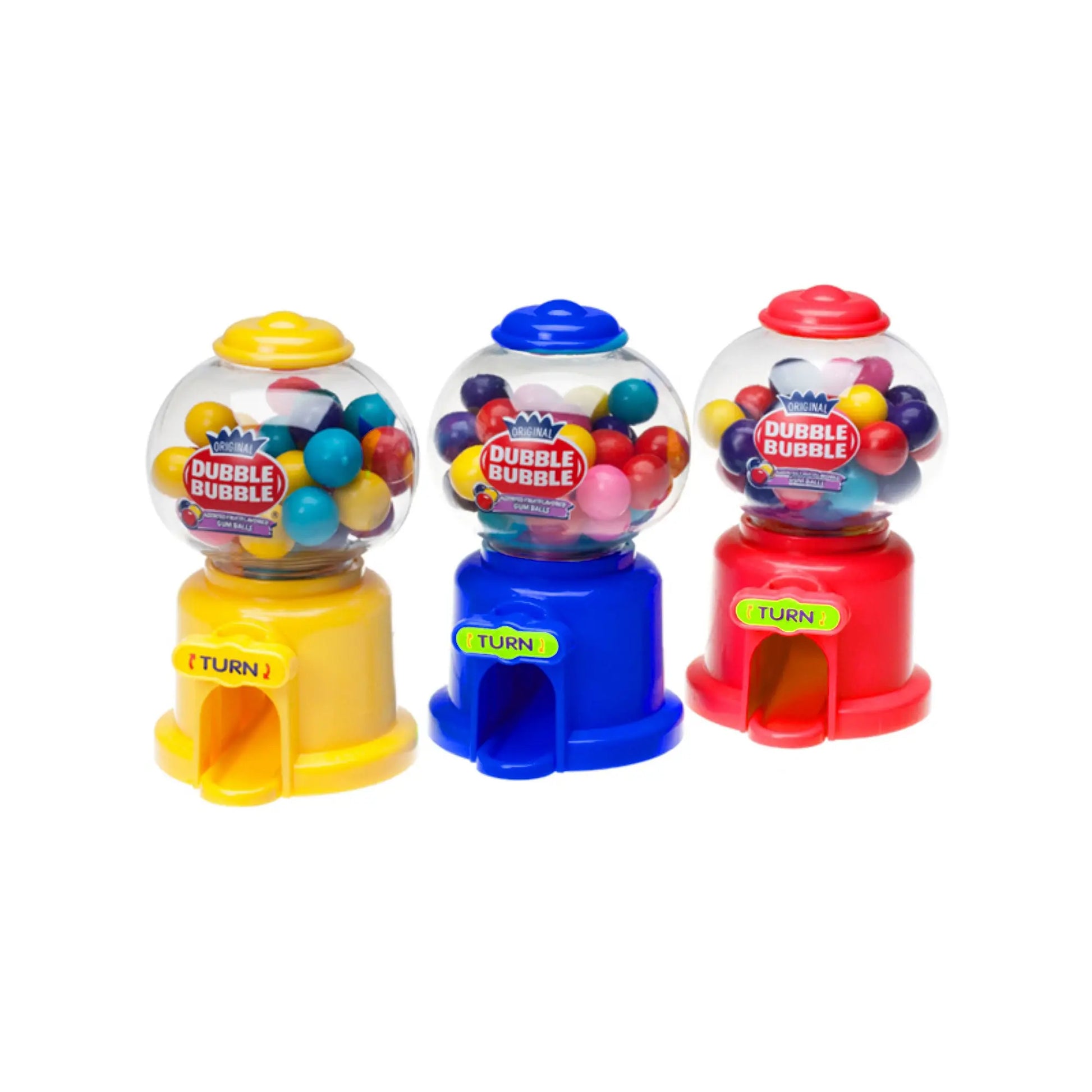 DUBBLE BUBBLE MINI GUMBALL DISPENSER 12CT