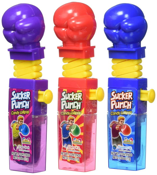 SUCKER PUNCH CANDY LOLLIPOP 12 CT