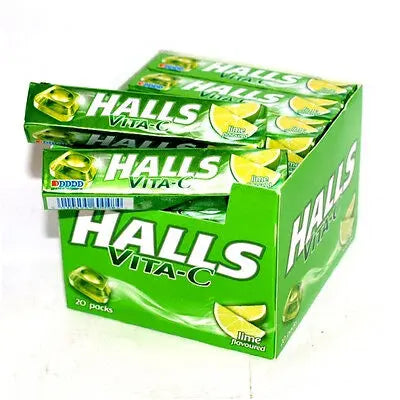 HALLS VITA C LIME FLAVOR 20CT