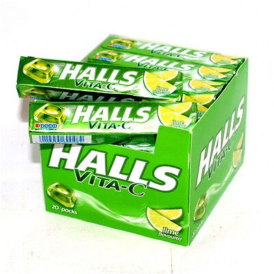HALLS VITA C LIME FLAVOR 20CT