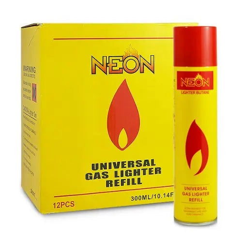 NEON LIGHTER BUTANE 12/10.14 OZ