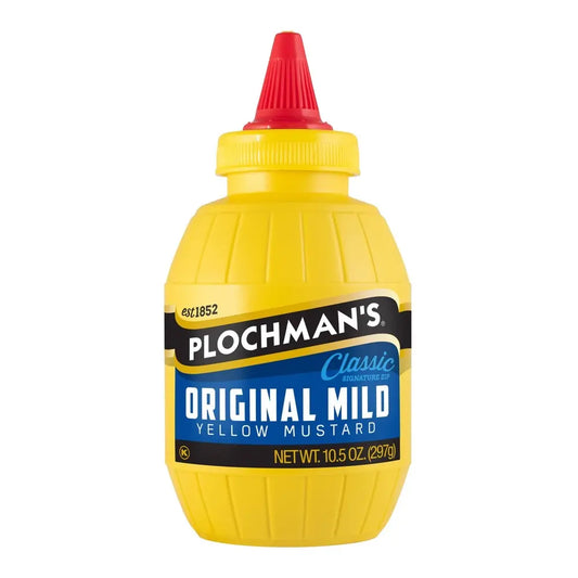 PLOCHMAN SQZ MUSTARD 12/10.5 OZ