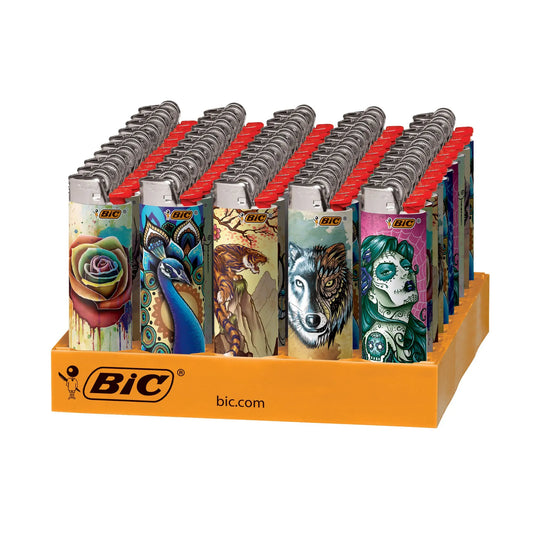 BIC LIGHTERS TATTOOS 50CT