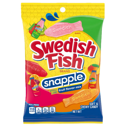 PEG SWEDISH FISH SNAPPLE 6/3.6OZ