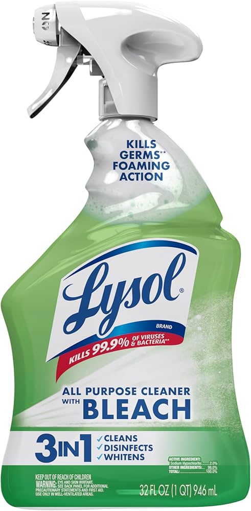 LYSOL POWER PUISSANT W/BLEACH SPRAY 6/22OZ