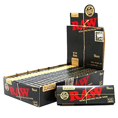 RAW PAPER BLACK CLASSIC 1.25 24 CT