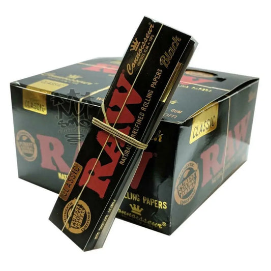RAW BLACK CONNOISSUER CLASSIC KS+TIPS 24