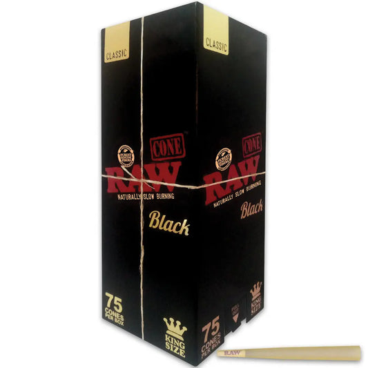 RAW CONE KING SIZE BLACK 75CT