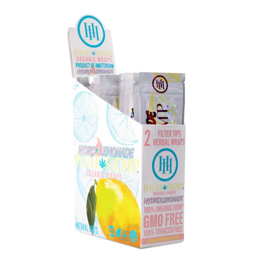 HIGH HEMP WRAPS HYDROLEMONADE TOBACCO FREE 25/2PKS