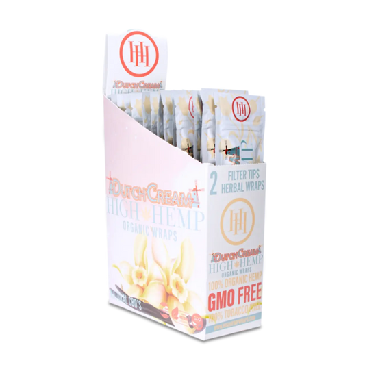 HIGH HEMP WRAPS DUTCH CREAM 25/2PKS