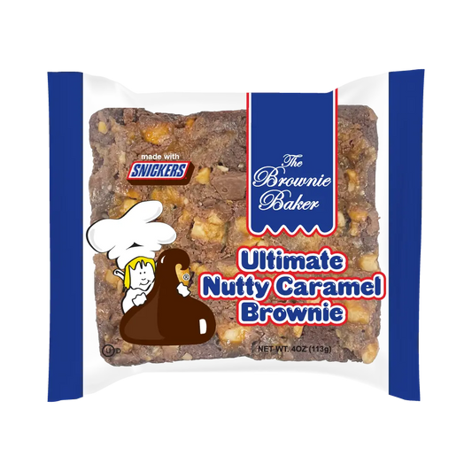 BROWNIE BAKER NUTTY CARAMEL BROWNIE 12CT
