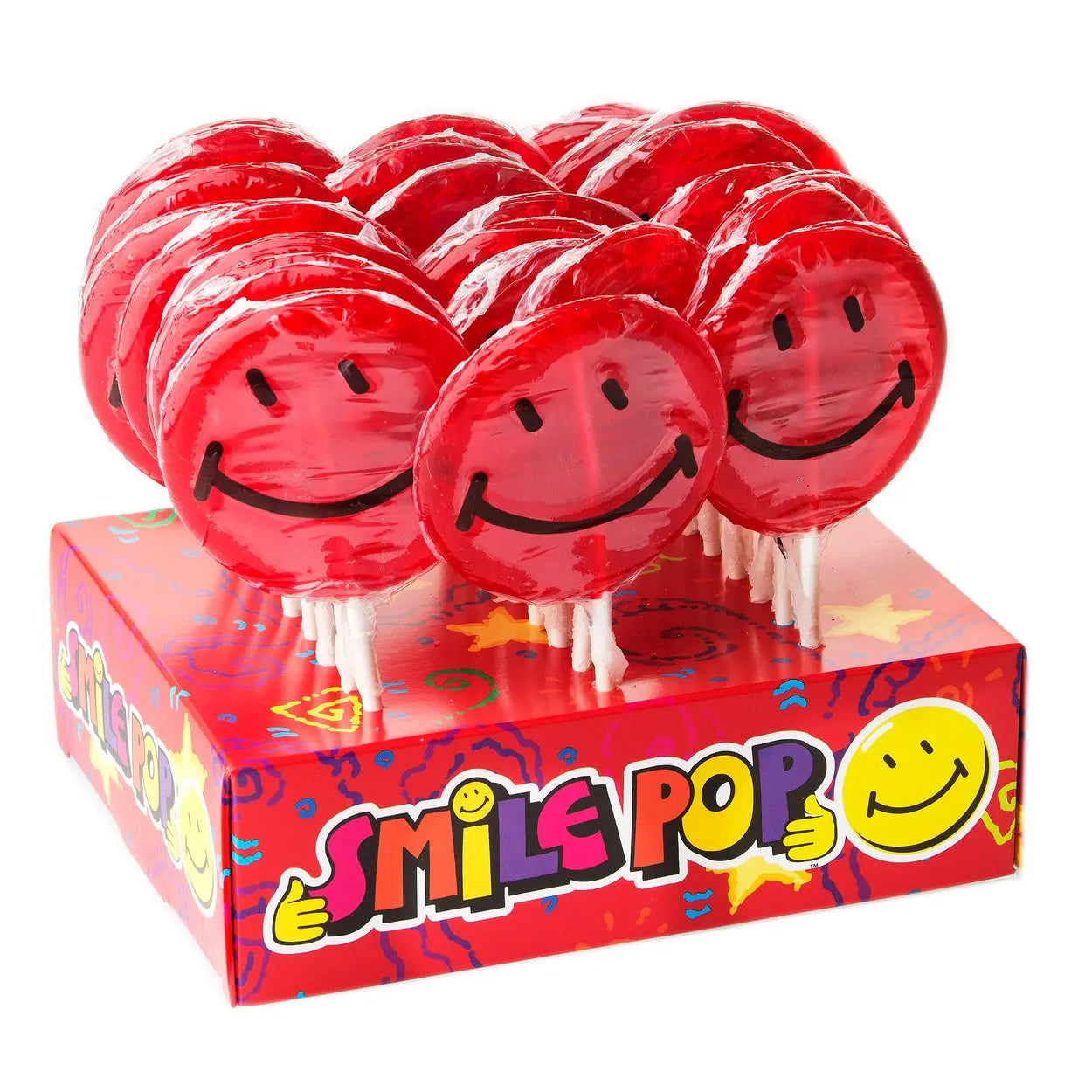 SMILE POP DISPLAY RED 24CT